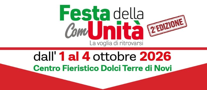 Torna la Festa della comUnità: quattro giorni di politica, incontri e società civile